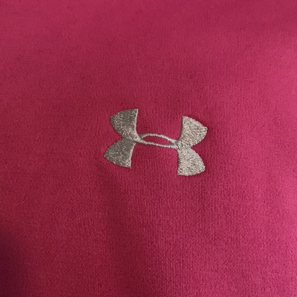 Pink under Armour fleece hoodie medium - Picture 2 of 7